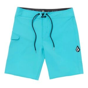 NWT Volcom Boys Lido Solid Board Shorts Surf‎ Swimwear Vacation Summer Resort